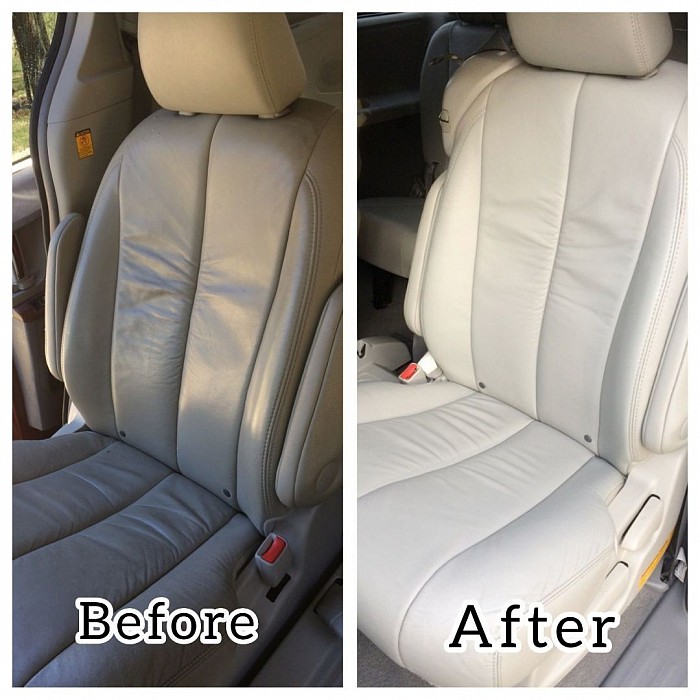 Car seat well deep cleaned