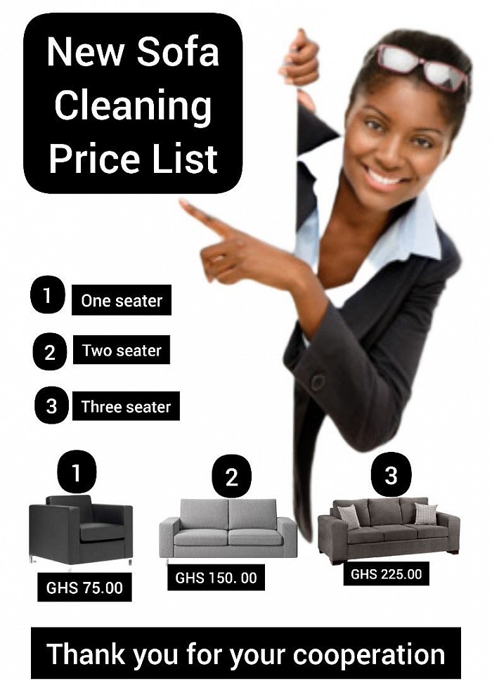 Sofa deep cleaning price list